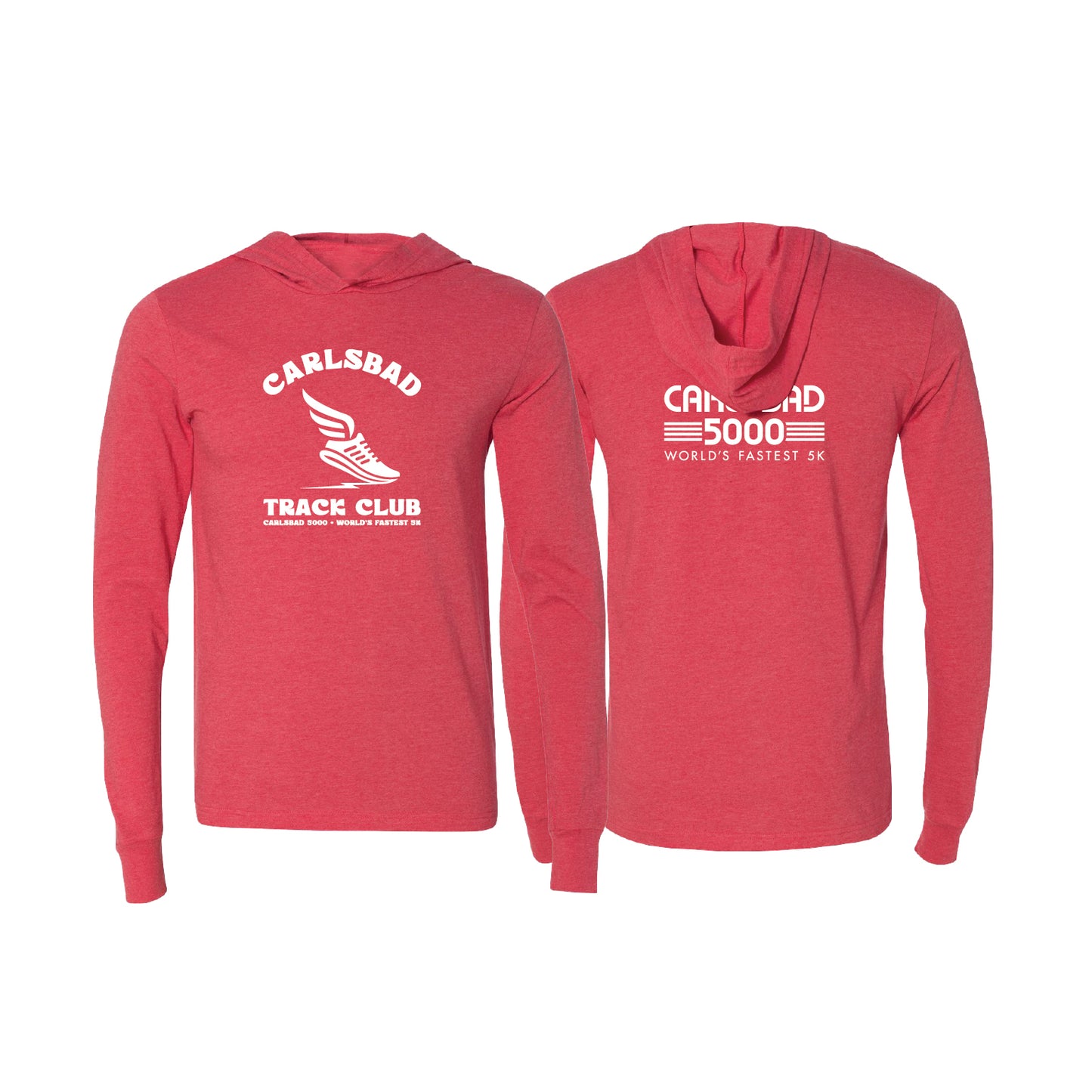 Lightweight Pullover Hoody - Heather Red