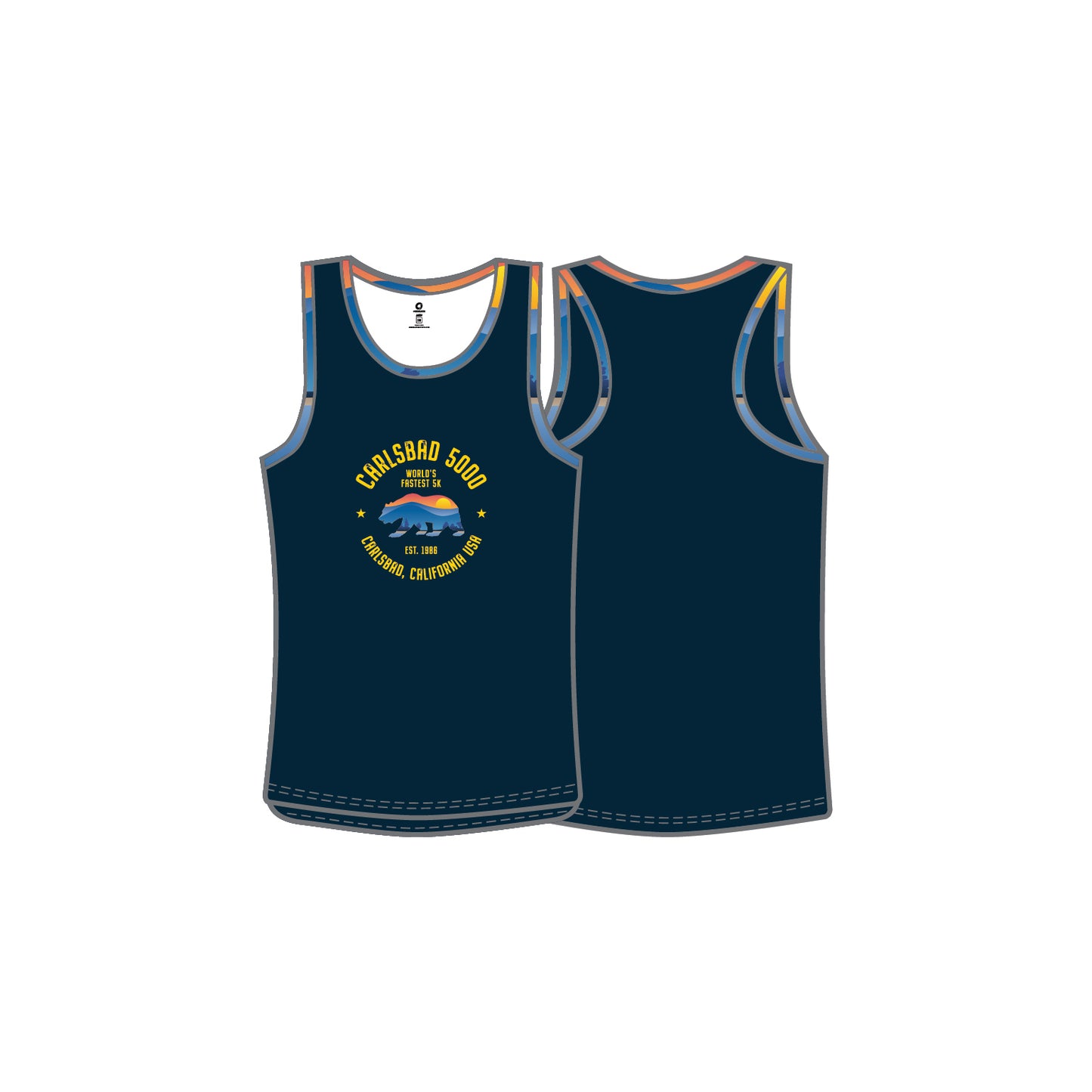 Men's - Performance Tank Top - Sublimated Bear
