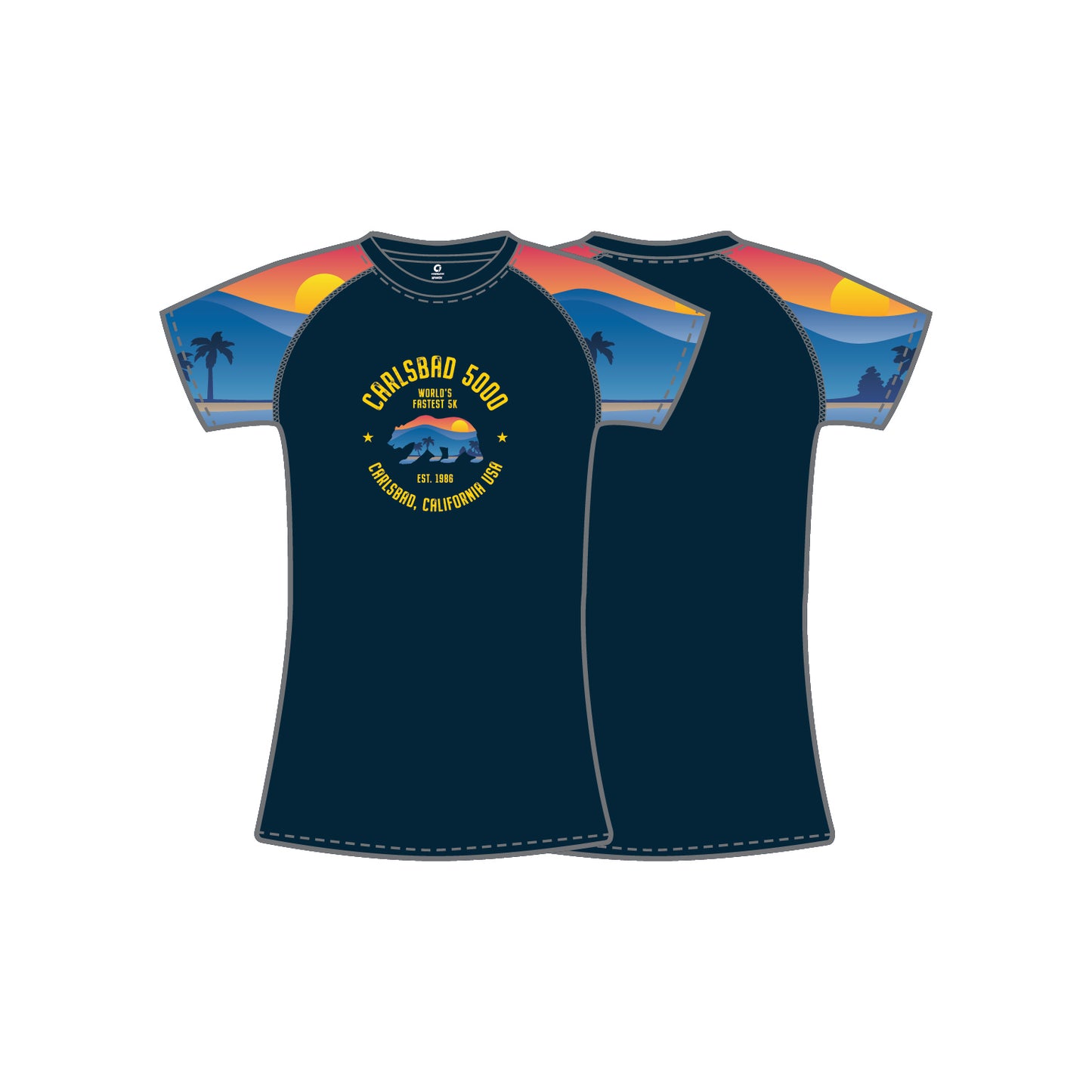 Women - Performance Short Sleeve Tee - Sublimated Bear